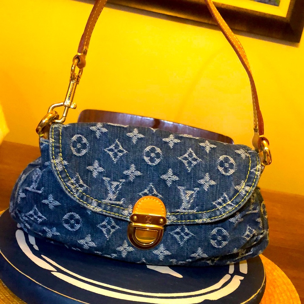 Louis Vuitton Denim Pleaty Bag